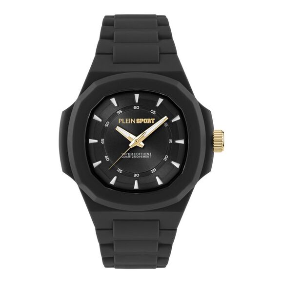 Plein Sport Viper I Silicone Watch Black Mens